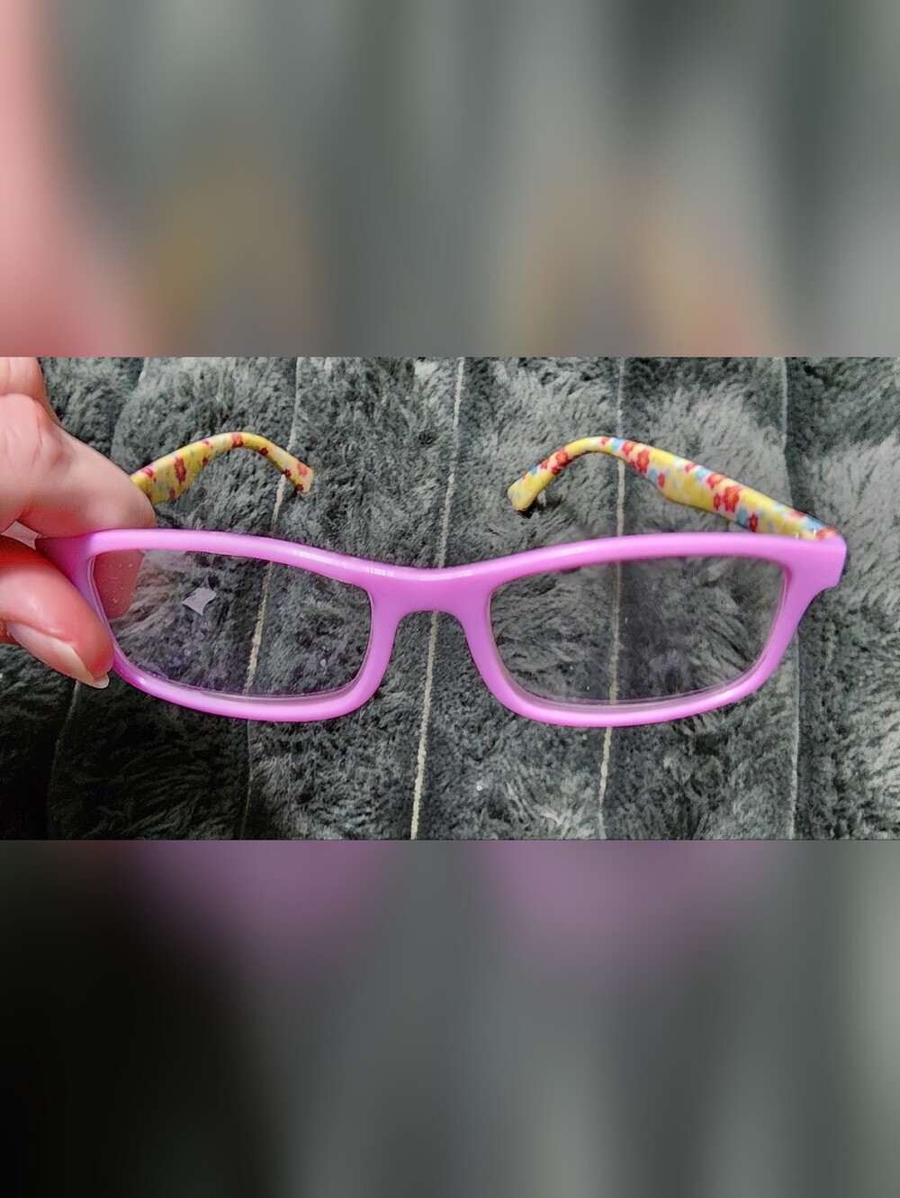 Pink Toy Glasses with Floral Arms